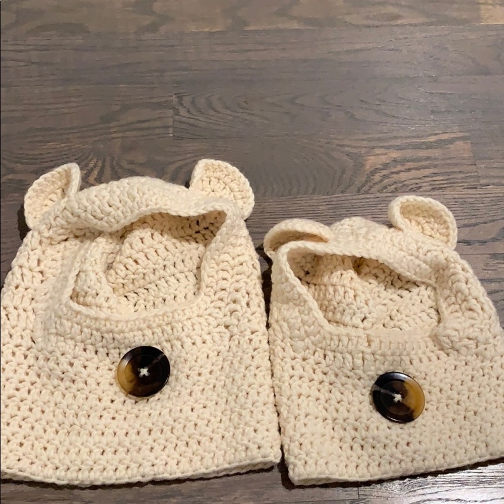 Crochet kids winter hat and face cover